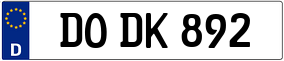 Trailer License Plate